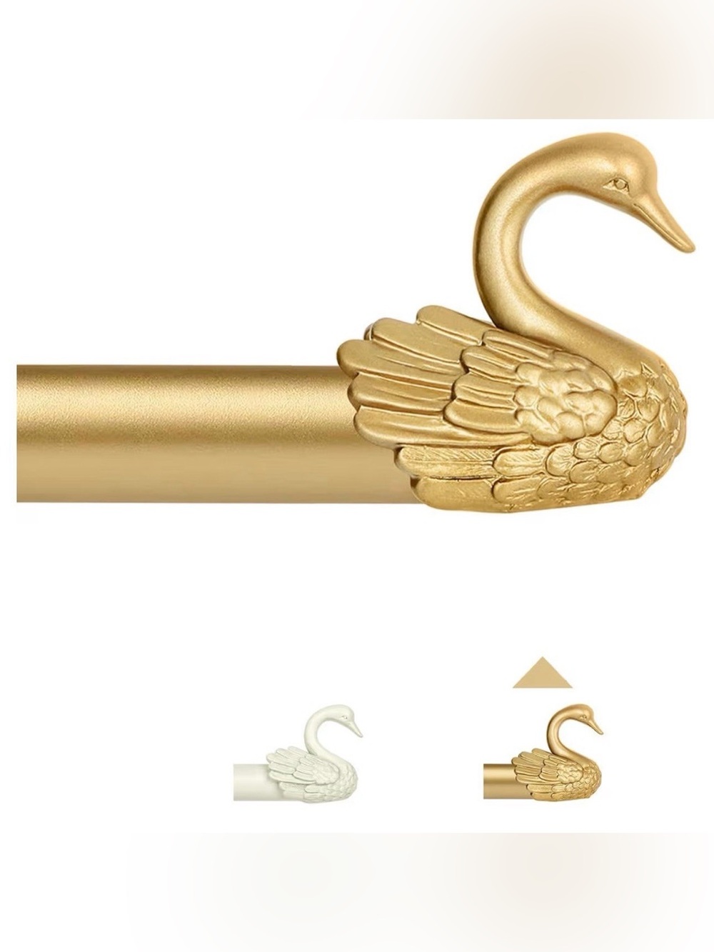 TANGWIN Gold Curtain Rods for Windows 48 to 84 Inch